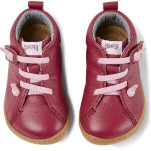 Camper Peu 80153-085 Pink Leather Ankle Boots for Kids