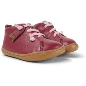 Camper Peu 80153-085 Pink Leather Ankle Boots for Kids