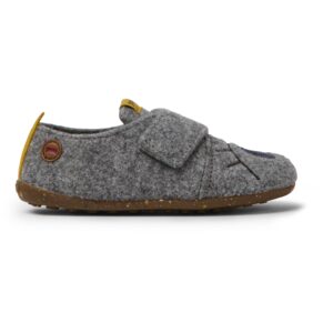 Camper TWS K800224-004 Grey Natural Wool Slippers for Kids