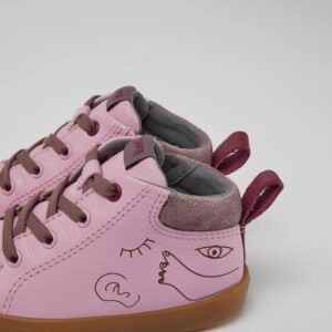 Camper Twins K900268-002 Pink and Purple Ankle Boots for Kids