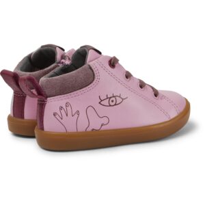 Camper Twins K900268-002 Pink and Purple Ankle Boots for Kids
