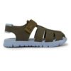 Camper Oruga K800242-016 Green Sandals for Kids