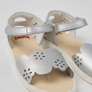 Camper Miko K800477-001 Silver Sandals for Kids