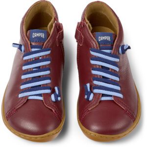 Camper Peu Cami 90019-098 Burgundy Ankle  Boots for Kids