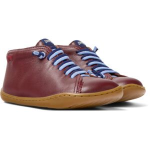 Camper Peu Cami 90019-098 Burgundy Ankle  Boots for Kids