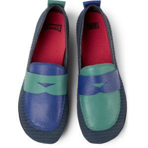 Camper Twins K201421-001 Blue Ballerinas for Women