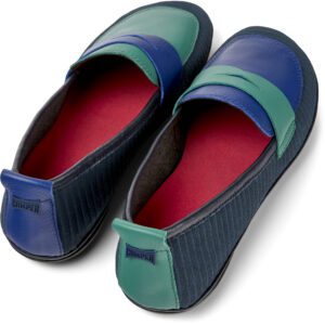 Camper Twins K201421-001 Blue Ballerinas for Women