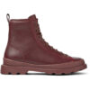 Camper Brutus K400325-024 Burgundy Ankle Boots for Women