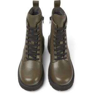 Camper Milah K400577-006 Green Lace-up Boots for Women