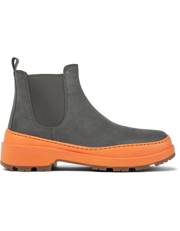 Camper Brutus Trek K400646-002 Grey Ankle Boots for Women