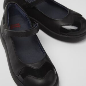 Camper Twins K800508-001 Black Ballerinas for Kids