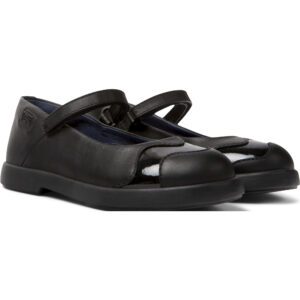 Camper Twins K800508-001 Black Ballerinas for Kids