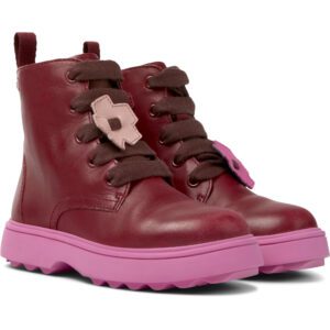 Camper Twins K900150-013 Burgundy Boots for Kids