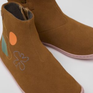 Camper Twins K900216-006 Brown Ankle Boots for Kids