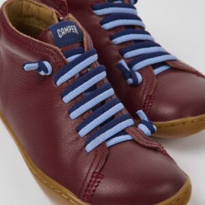 Camper Peu Cami 90019-098 Burgundy Ankle  Boots for Kids