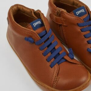 Camper Peu Cami 90019-099 Brown Ankle Boots for Kids