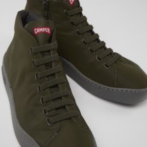 Camper Peu Touring K400374-015 Green Ankle Boots for Women