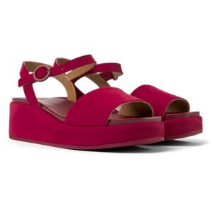 Camper Misia K200564-037 Burgundy Sandals for Women
