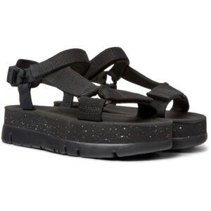 Camper Oruga Up K200851-004 Black Sandals for Women
