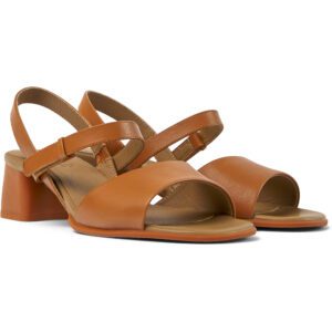 Camper Katie K201023-006 Καφέ Γυναικεία Πέδιλα