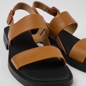 Camper Dana K201486-002 Καφέ Γυναικεία Πέδιλα