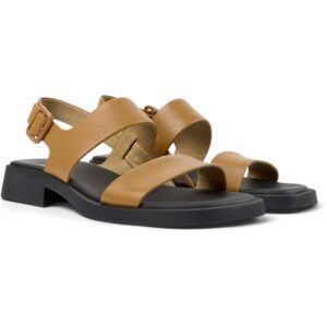 Camper Dana K201486-002 Καφέ Γυναικεία Πέδιλα