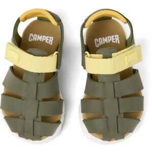 Camper Oruga K800489-008 Green Sandals for Kids