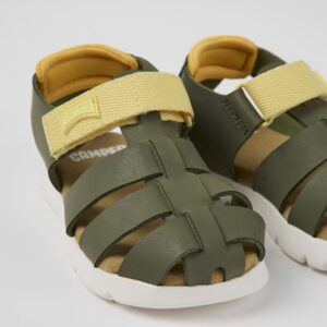 Camper Oruga K800489-008 Green Sandals for Kids