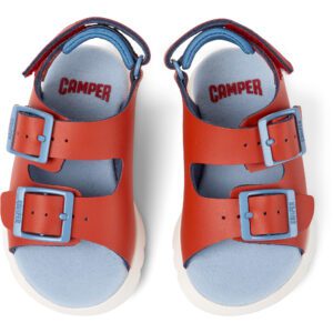 Camper Oruga K800495-006 Red Sandals for Kids
