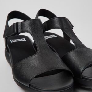 Camper Balloon K200612-005_DF Μαύρα Γυναικεία Πέδιλα με λουράκι Τ