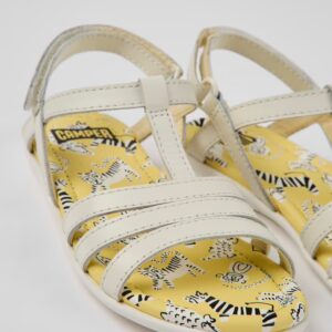 Camper Dansand Twins K800543-002 Λευκά Παιδικά Πέδιλα