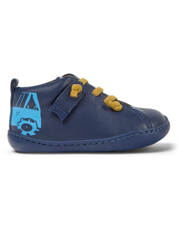 Camper Twins 80153-099 Blue Ankle Boots for Kids