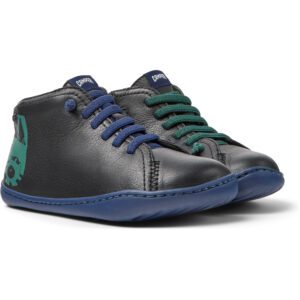 Camper Twins 90019-105 Black Ankle Boots for Kids