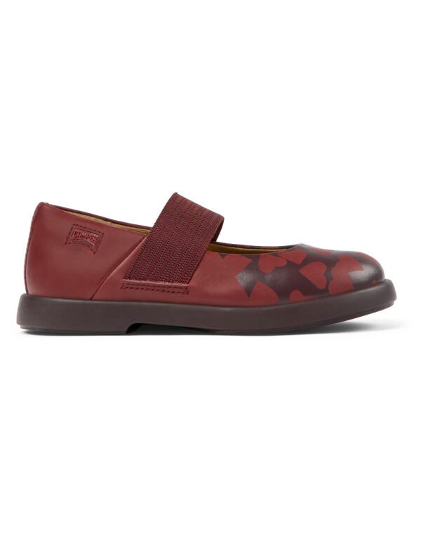 Camper Twins K800550-001 Burgundy Ballerinas for Kids