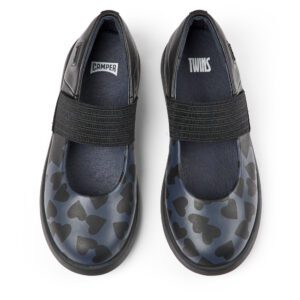 Camper Twins K800550-003 Black Ballerinas for Kids