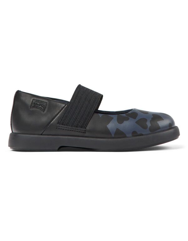 Camper Twins K800550-003 Black Ballerinas for Kids