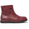 Camper Twins K900329-001 Red Ankle Boots for Kids