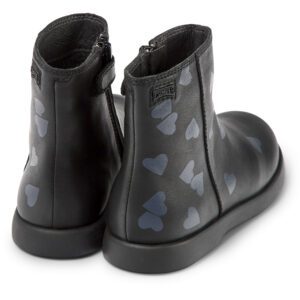 Camper Twins K900329-003 Black Ankle Boots for Kids