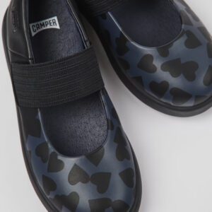 Camper Twins K800550-003 Black Ballerinas for Kids