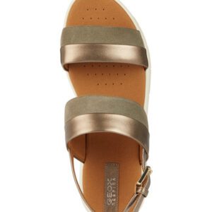 Geox Dandra D35NNA 0AJ22 C5MF3 Μπρονζέ Γυναικεία Πέδιλα