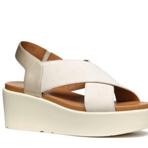 Geox Xand D45M1B 022NF C5V2L Beige Platforms for Women