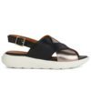 Geox Spherica D45SVC 022CF C0067 Black Sandals for Women