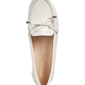 Geox Vega D92DNB 043BC C1002 White Loafer for Women