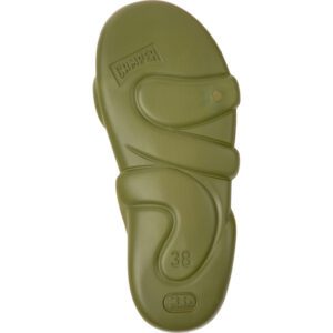 Camper Kobarah Flat K201636-003 Green Sandals for Women