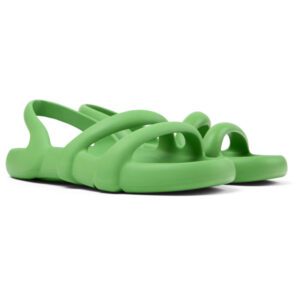Camper Kobarah Flat K201636-006 Green Sandals for Women