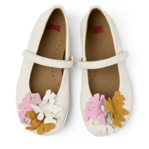 Camper Right TWS K800587-001 White Ballerinas for Kids