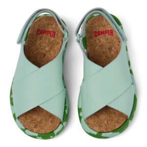Camper Pelotas Flota K800595-002 Green Sandals for Kids