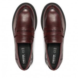 Geox Bleyze D16QDB 00043 C7005 Burgundy Loafers for Women