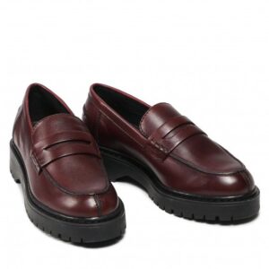Geox Bleyze D16QDB 00043 C7005 Burgundy Loafers for Women