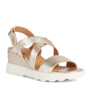 Geox Spherica Ec6 D35G0D000Y2C2012 Χρυσαφή Γυναικεία Πέδιλα